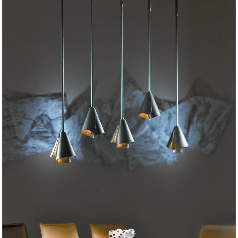 Mobius 1 - Light 5" Wide Single Pendant, Modern Brass