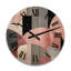 Horloge murale surdimensionnée rose-1016878358