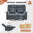 Recliner Loveseat With Cup Holders For Living Room Love Seat Manual Oversized Recliner With Ergonomic, Side Pocket For Adult-625657791