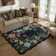 Garbrand Machine Washable Floral Farmhouse Area Rug with Non-Slip Backing for Living Room, Dining Room, Bedroom