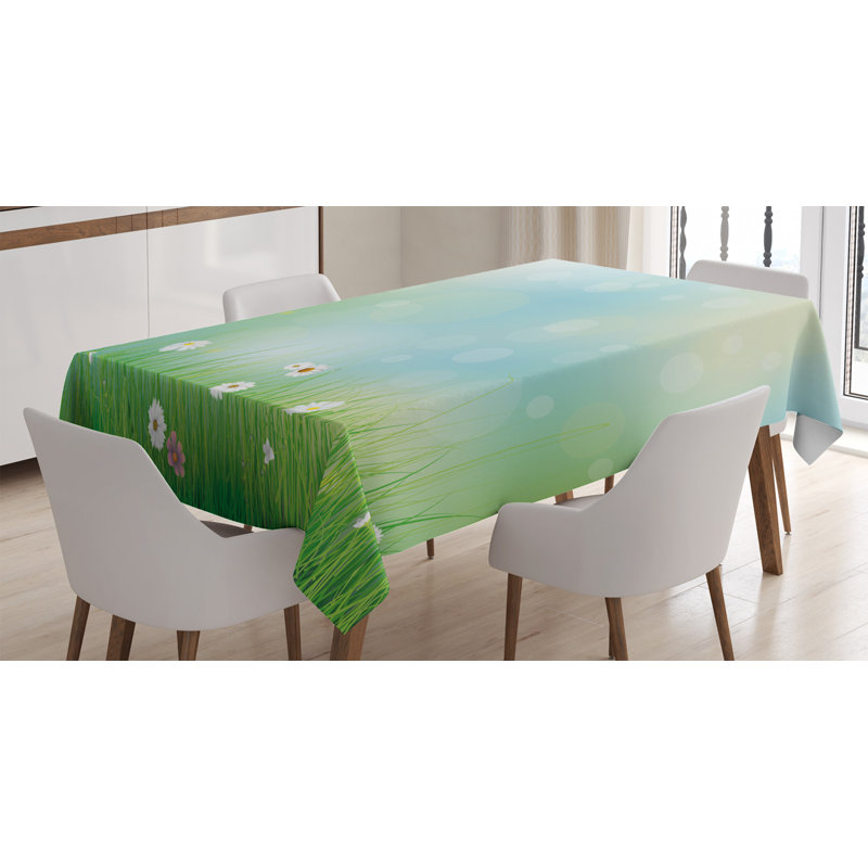 Flower Tablecloth, 90" L x 60" W