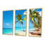 Plage tropicale - cadre flottant 3 pièces-798717144-798717147