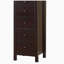Commode compacte 5 tiroirs Transition Espresso