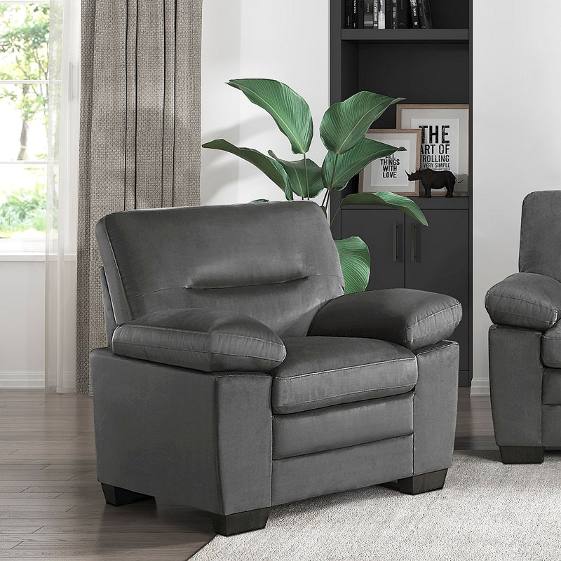 Chaise Deletha, Tissu gris