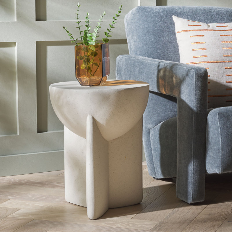 Vidette Accent Table, White