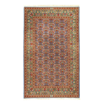 Oriental Area Rug in Light Blue