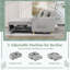 2 Seater Linen Sofa Bed-92744975
