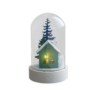 Christmas In A Bottle Glass Lamp