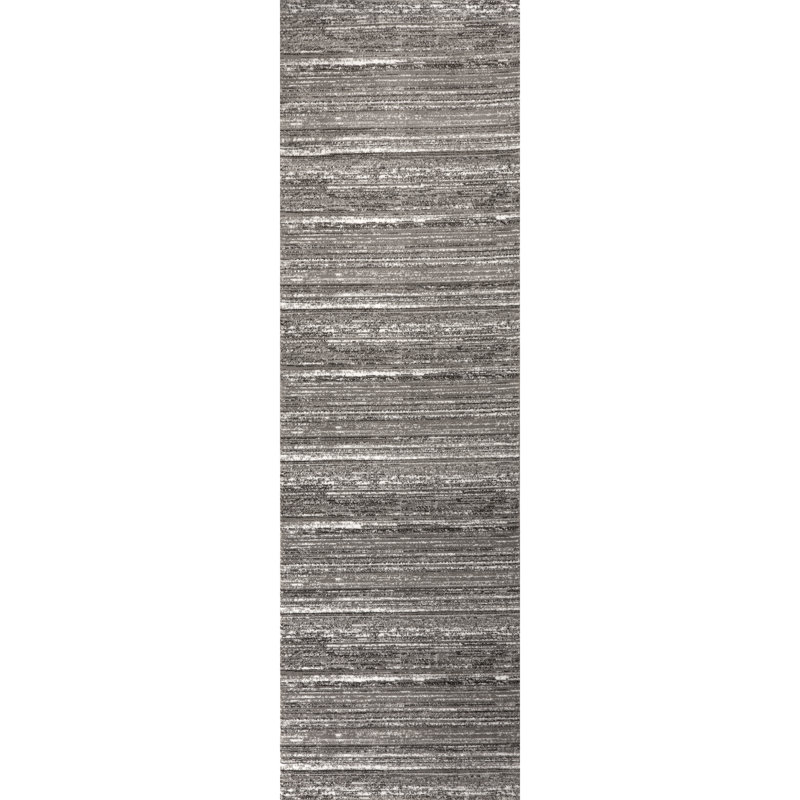 Tapis gris clair, Tapis de couloir 2 pi 7 po x 9 pi