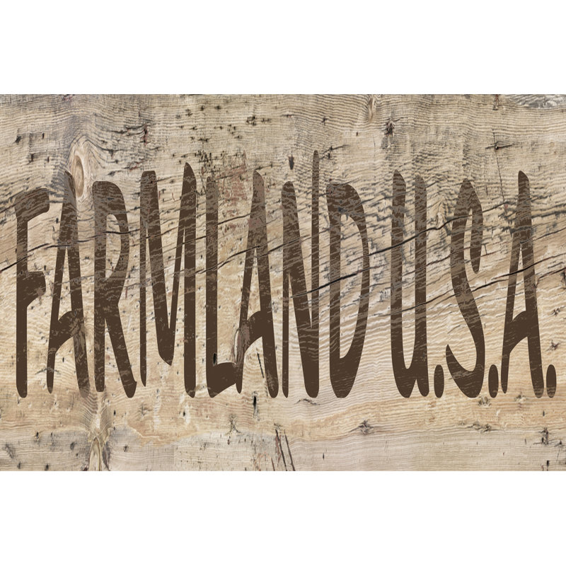 Farm Sign 2-up I by Alonzo Saunders - Wrapped Canvas Print, 20cm H x 30cm W