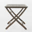 Table pliante d'extérieur en bois d'acacia de 43,5 po Positano