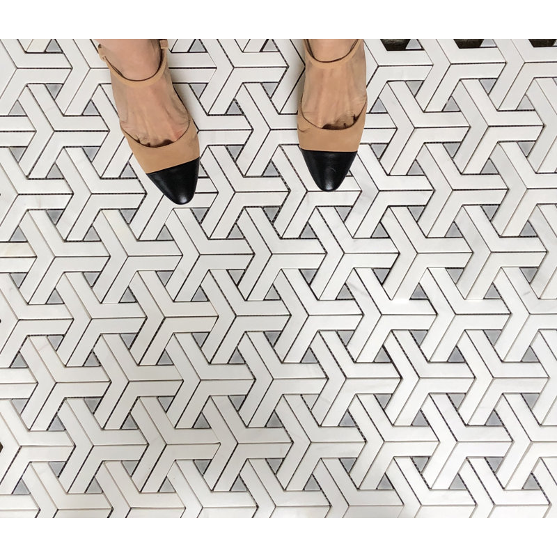 11" x 13" Marble Mosaic Wall and Floor Tile