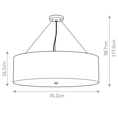 Ausilia 1 - Light Drum Pendant