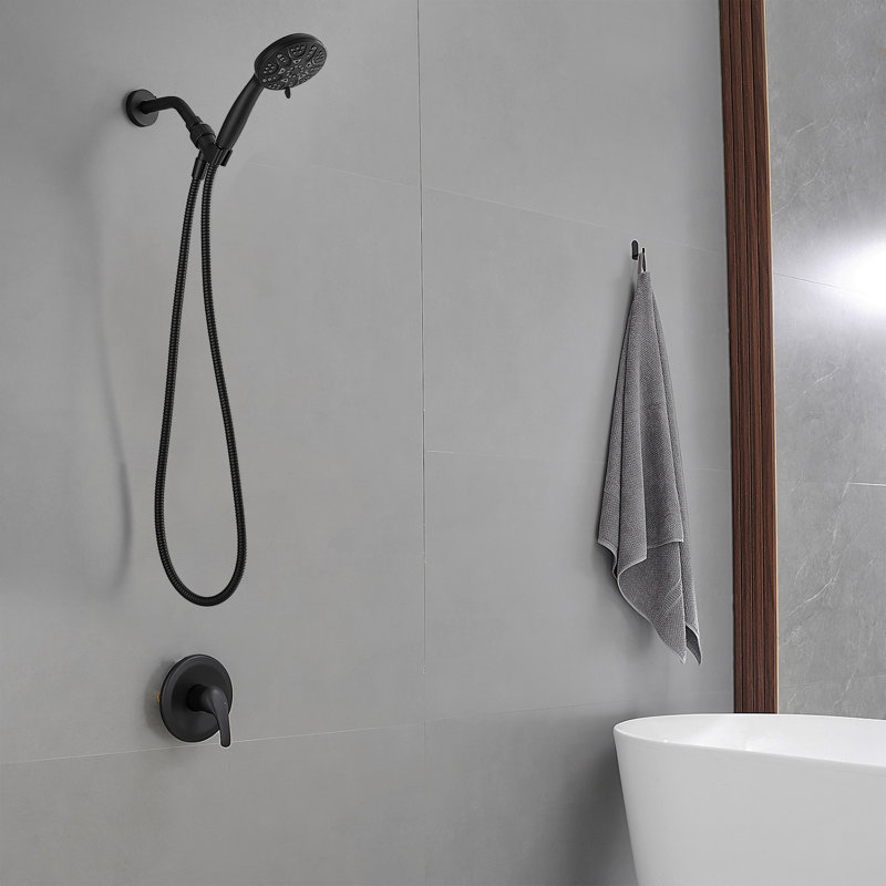 Complete Shower System, Matte Black