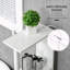Freestanding Tall Linen Tower with Open Shelves & Anti-Tip Safety