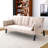 70-inch multi-functional cotton and linen sofa bed: foldable + cup holder + side storage, instantly switch between living room and bedroom-468159156
