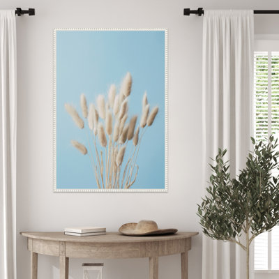 Bunny Grass No 3 by Pictufy Studio III Framed Canvas Wall Art Print