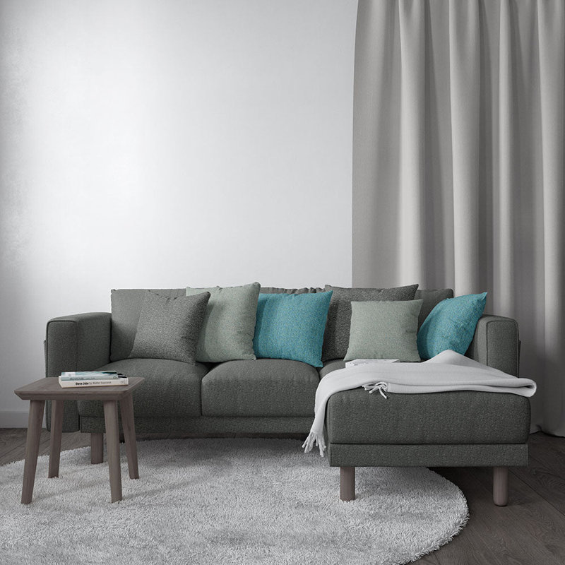Tissu uni Abbeyshea Dream par The Yard, Noir