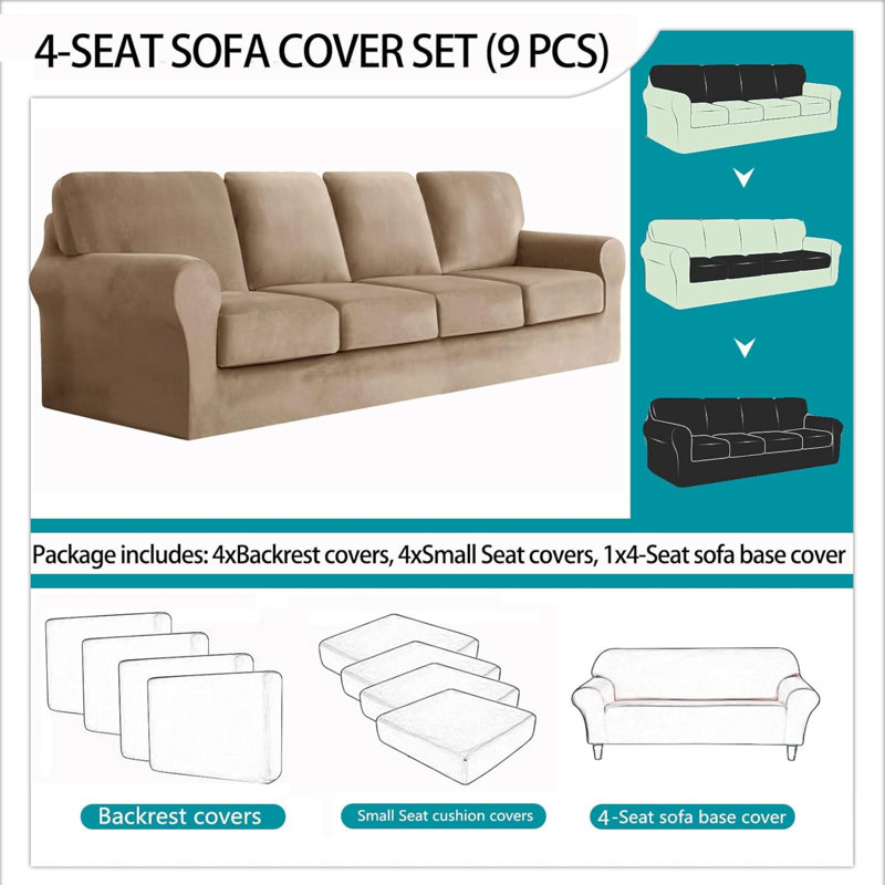 Outdoor Patio Sofa Cover, Brown
