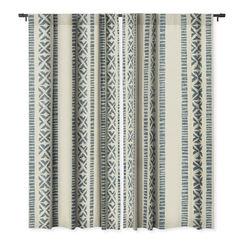 Ensemble de rideaux occultant pour fenêtre Little Arrow Design Co Oceania, L 50 po x L 84 po