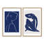 «Classical Artwork», reproduction d'art sur toile encadrée moderne bleu marine Matisse-92285145-92285147