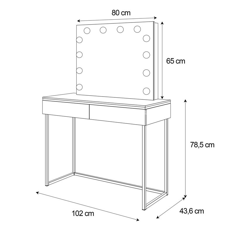 Dressing Table with Mirror