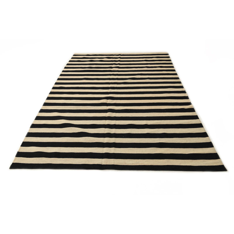 Tapis noir et blanc Jessen