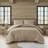 2 PCS Twin/Twin XL Chenille Oversized Comforter Set Tan-114494790