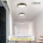 "Élégant éclairage: Kuzco Lighting Beacon Plafonnier encastré à DEL en noir élégant"