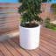 Pot de fleurs Monforto Modern Fiberstone and Clay - Pot rond avec trous de drainage pour l'intérieur et l'extérieur -1695932695-1695932690