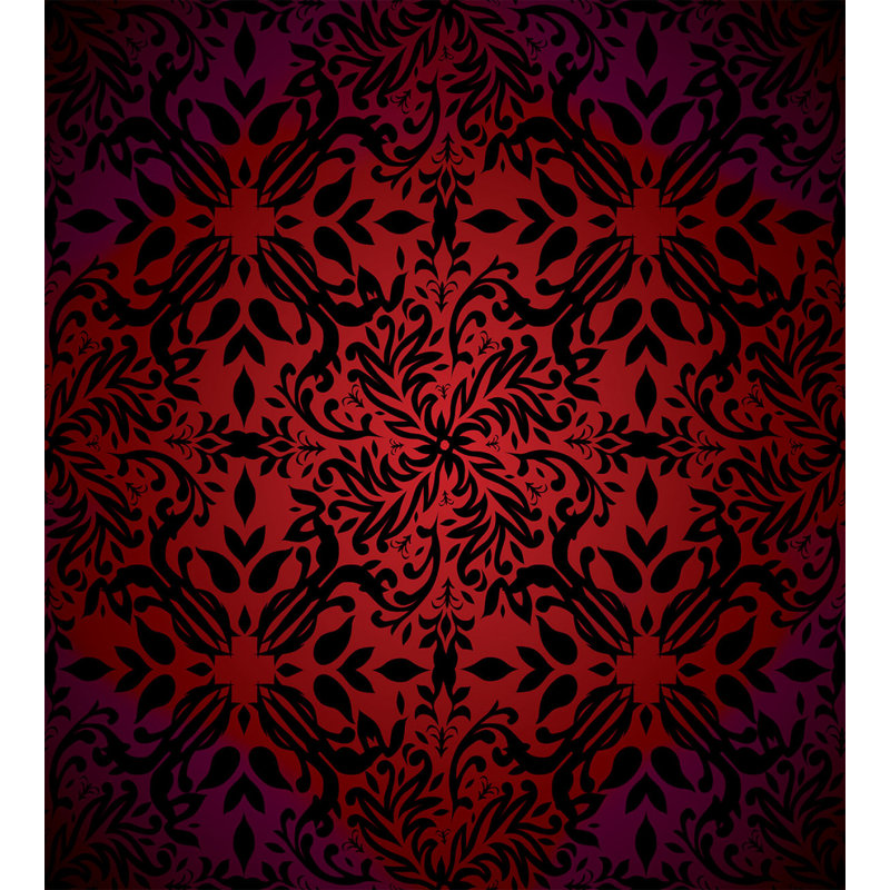 Eagan Black/Red Microfibre 350 TC Duvet Cover Set, Single Duvet Cover + 1 Standard Pillowcase