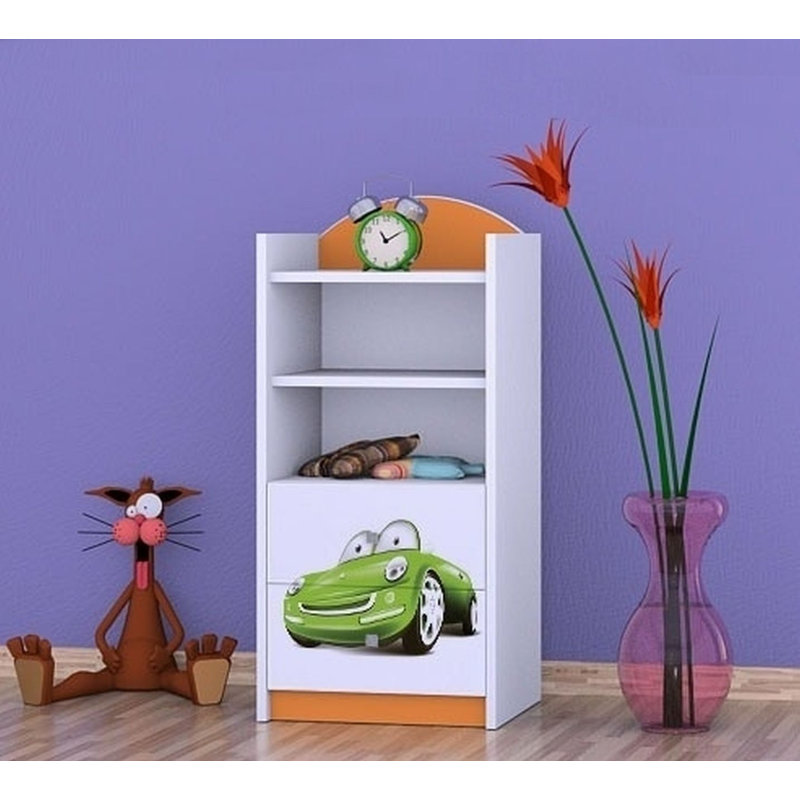 Arielle 96cm H X 45cm W Kids Cube, Orange