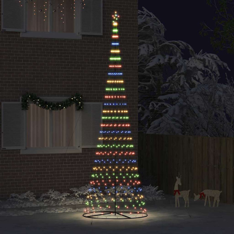  LED Christmas Tree 160 x 160 x 500 cm Metal, Multicolour
