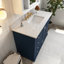 Ensemble de meuble-lavabo mural 48 po avec plateau en bois massif-186372732