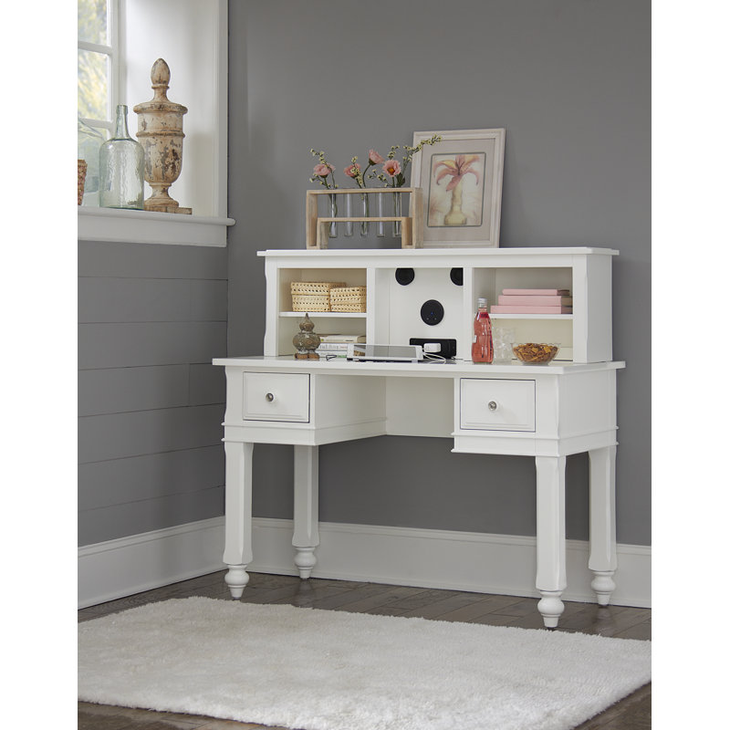 Nickelsville 48'' Writing Desk, White
