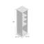 Bibliothèque standard H 69 po x l 21 po Kranz-29558431