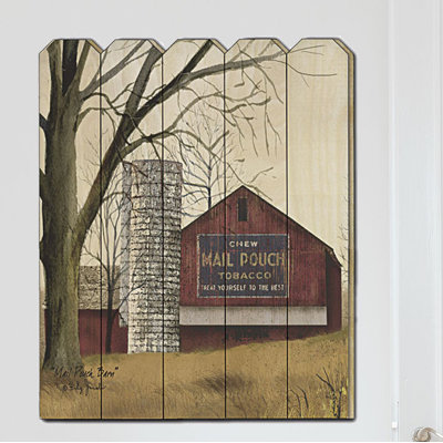 « mail sachet grange », impression sur bois