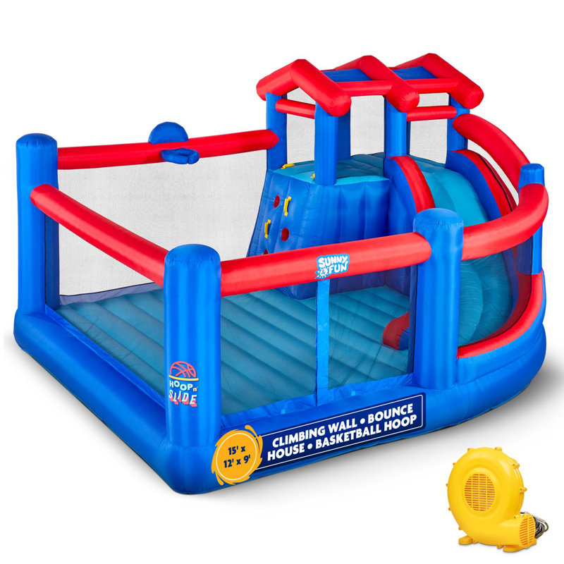 12' x 8' Bounce House with Air Blower, Blue