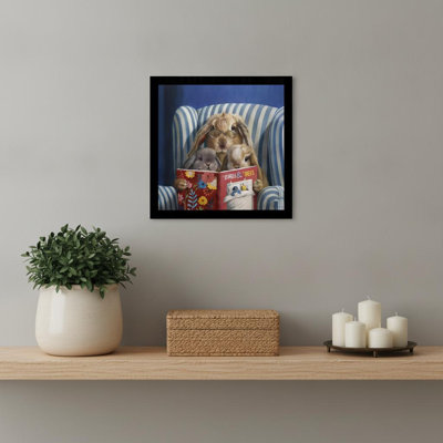 The Talk Black Framed Print Wall Art