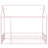 Metal Bed House Bed Frame With Fence, For Kids, Teens, Girls, Boys-113432429-113432432