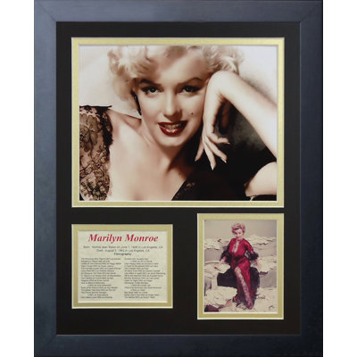 Memorabili encadrée dentelle noir Marilyn Monroe