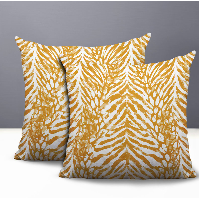 Oreiller réversible intérieur / extérieur Gorgi, 20x20, Yellow
