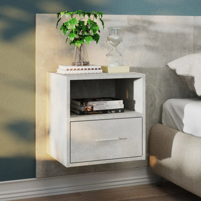 Jaicee Wall-mounted Bedside Cabinet