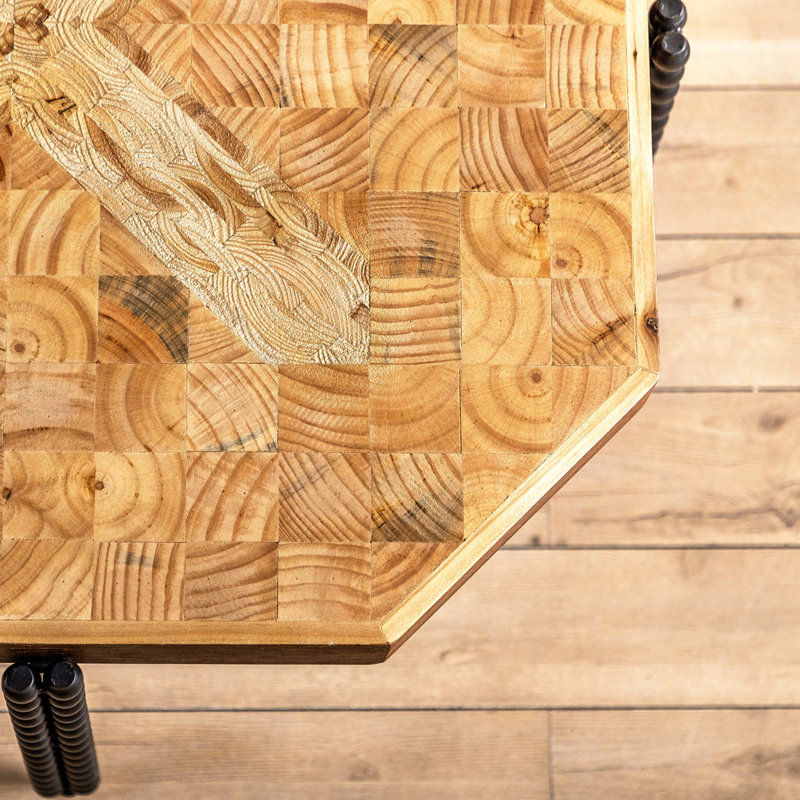 Quavius Solid Wood Top Single Coffee Table