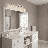 Besima 4-Light Hammered Glass Dimmable Vanity Light-781668504