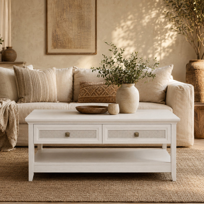 Table basse 44 "en rotin