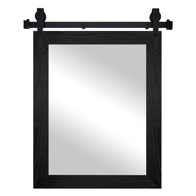 Miroir Rayne Miroirs Ozark, 42 po x 33 po, Noir, noir, noir, noir