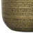 Johnsen 30"W Metal Boho Modern Round Coffee Table with Textured Detail, Assembled-104200689