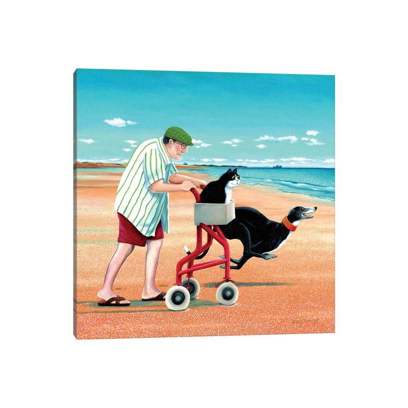 Down To The Sea by Vicky Mount - Wrapped Canvas Gallery-Wrapped Canvas Giclée, 45.72 cm H x 45.72 cm W x 1.91 cm D