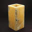 Porte-bougie onyx rouge et jaune